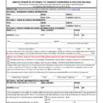 Free Kentucky Motor Vehicle Power Of Attorney Form TC96 336 PDF Word