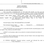 Free Maryland Quitclaim Deed Form PDF 25KB 3 Page s