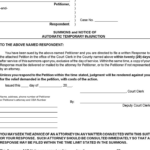 Free Oklahoma Summons And Notice Of Automatic Temporary Injunction Form