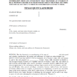 Free Printable Quit Claim Deed Form Texas Free Printable Templates