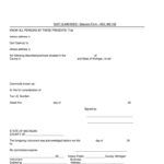 Free Printable Quit Claim Deed Michigan Printable Form Templates And