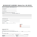 Free Printable Warranty Deed Michigan Printable Form Templates And