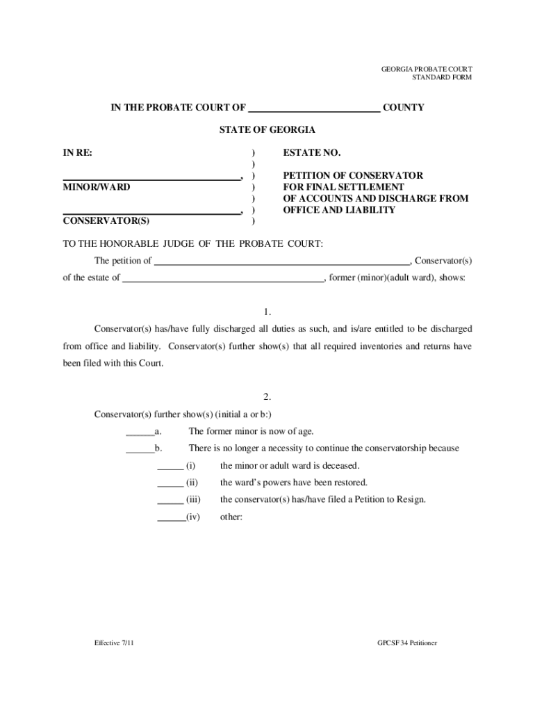 Ga Court Rules Final Disposition Form Georgia Fill Online Printable 