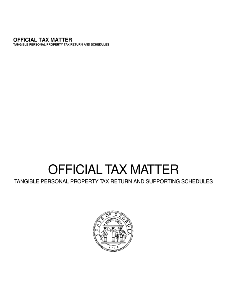 Georgia Property Tax Form Fill Out And Sign Printable PDF Template 