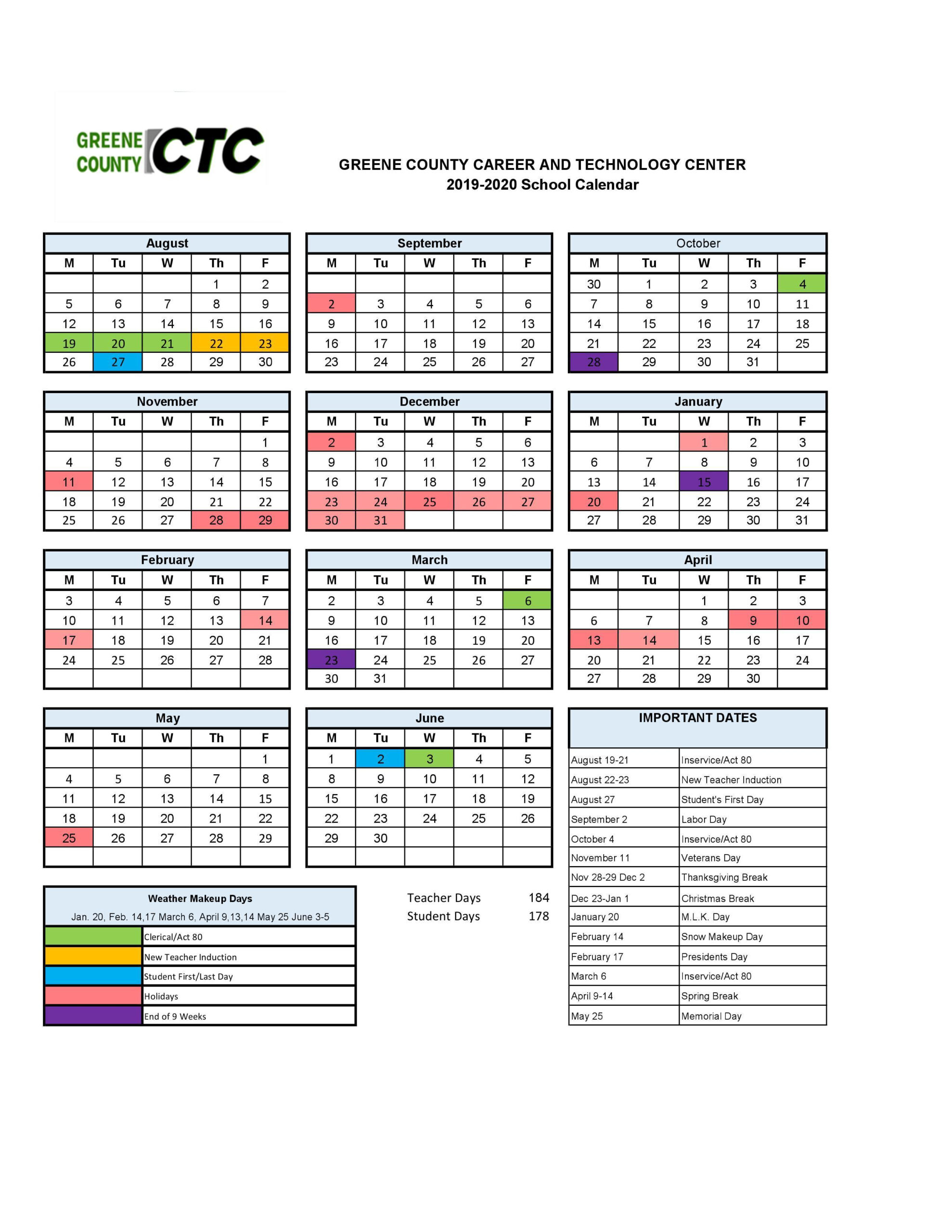 Greene County School Calendar 2022 Schoolcalendars