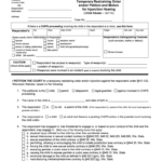 JC 1693 Petition In Juvenile Court For Temporary Restraining Form