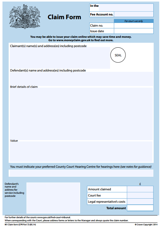 Just Claim JustClaim Small Claims Guide