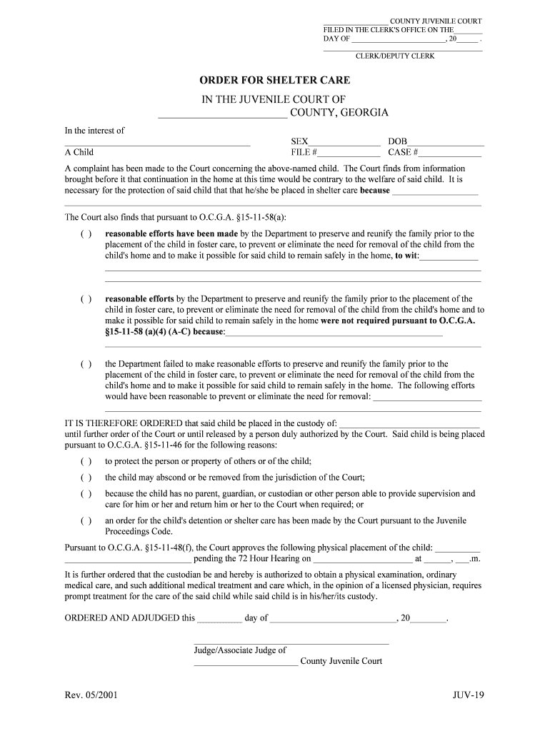 Juvenile And Domestic Relations District CourtJuvenile Form Fill Out