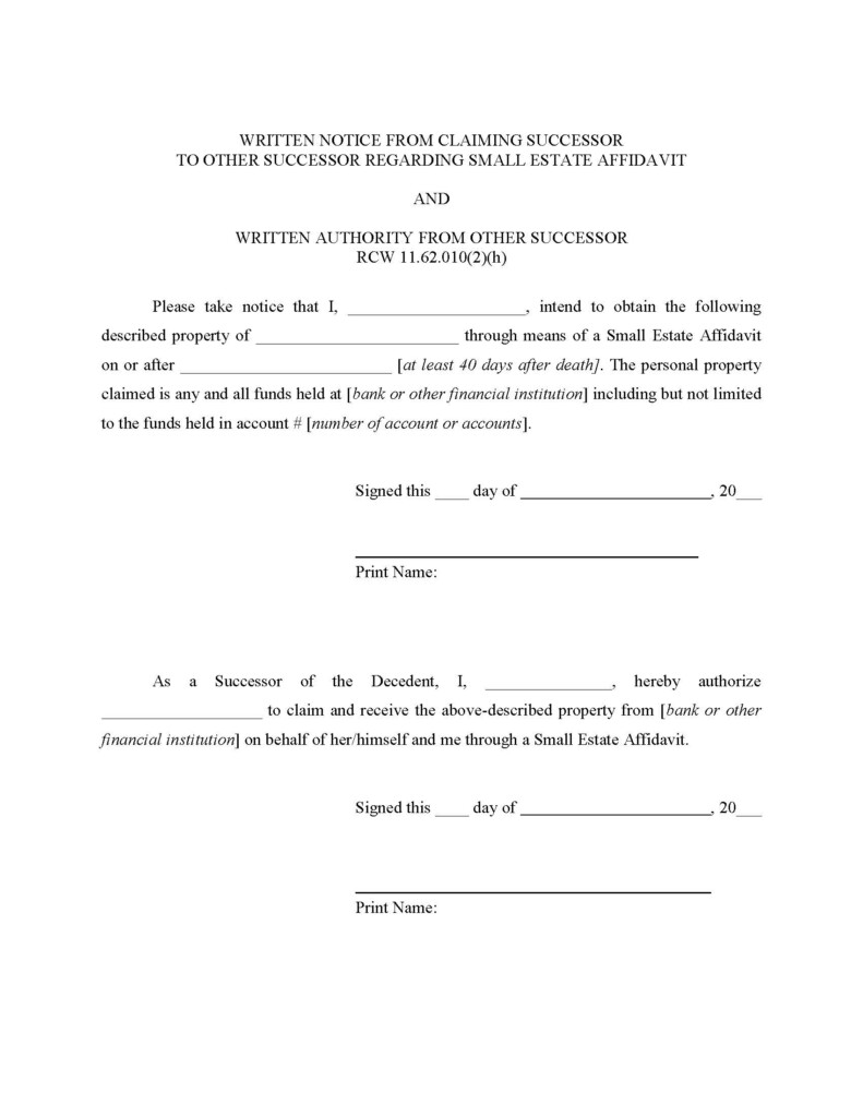 King County Superior Court Probate Forms CountyForms