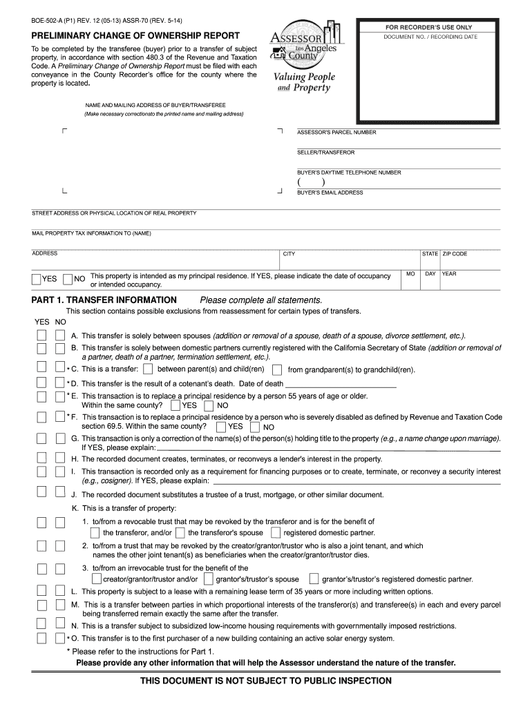 La County Property Tax Refund Form CountyForms