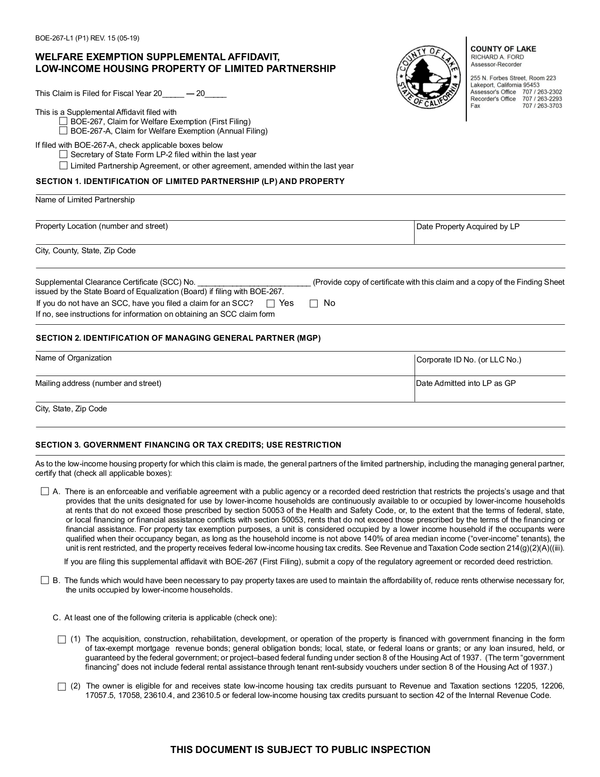 Lake County Tax Collector Affidavit Form 2022 PrintableAffidavitForm