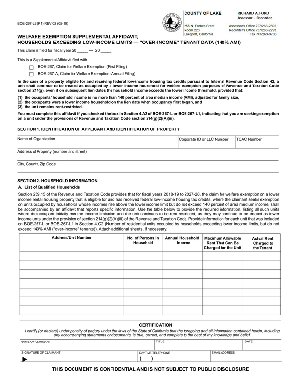 Lake County Tax Collector Affidavit Form 2022 PrintableAffidavitForm