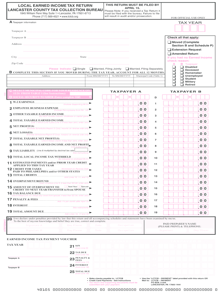 Lancaster County Eit Form Fill Out Sign Online DocHub
