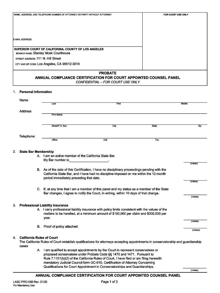 Los Angeles Superior Court Forms Probate Fill Out And Sign Printable 