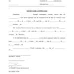 Louisiana Motion Continuance Form Fill Out And Sign Printable PDF