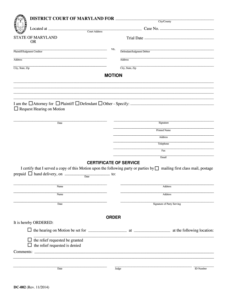 Md District Court Forms Fill Out Sign Online DocHub