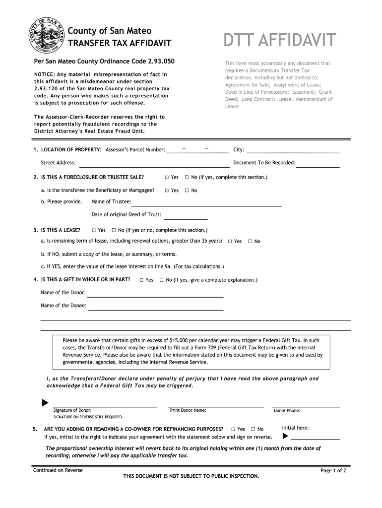 Merced County Tax Affidavit Fill Out Sign Online DocHub