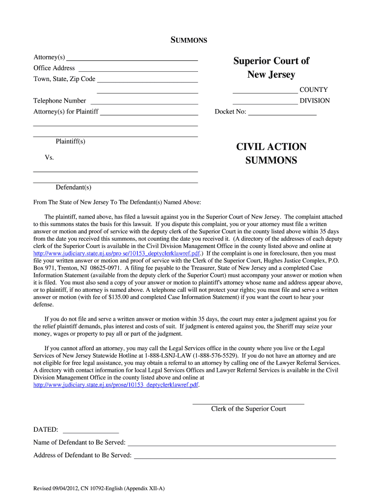 Middlesex County Nj Probate Forms CountyForms