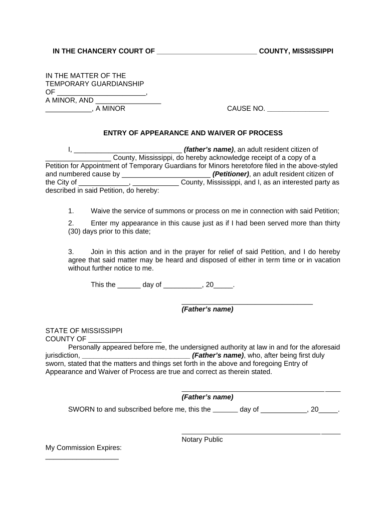 Mississippi Chancery Fill Out Sign Online DocHub