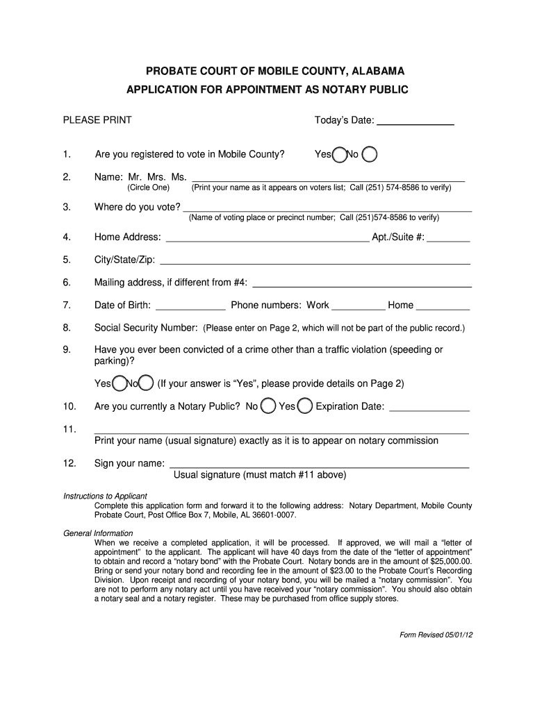 Mobile County Probate Court Forms Fill Out Sign Online DocHub