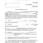 Modification Divorce Decree Form Fill Online Printable Fillable