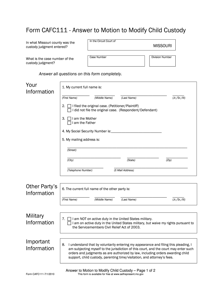 Motion To Modify Custody Oklahoma Forms Fill Out And Sign Printable 