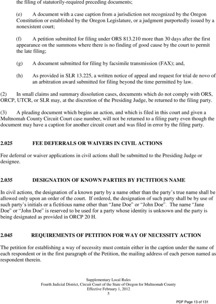 Multnomah County Court Arbitration Forms Universal Network