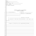 Objection Guardianship Fresno County Download Fill Online Printable