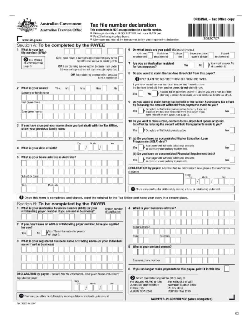 OCR Tax Declaration Form And Keep Things Organized