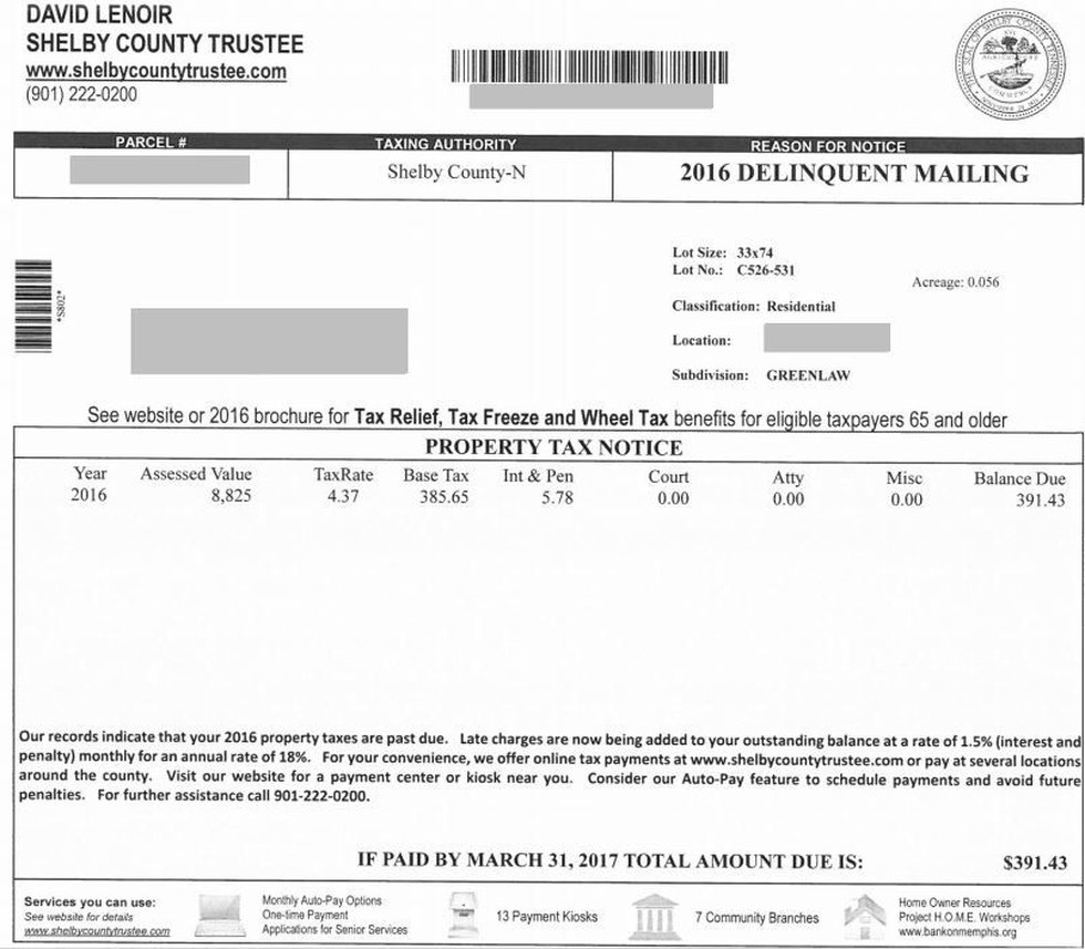 Official Shelby County Tax Notices To Be Mailed This Week