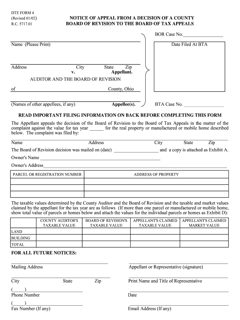 Ohio Notice Of Appeal Fill Out And Sign Printable PDF Template SignNow