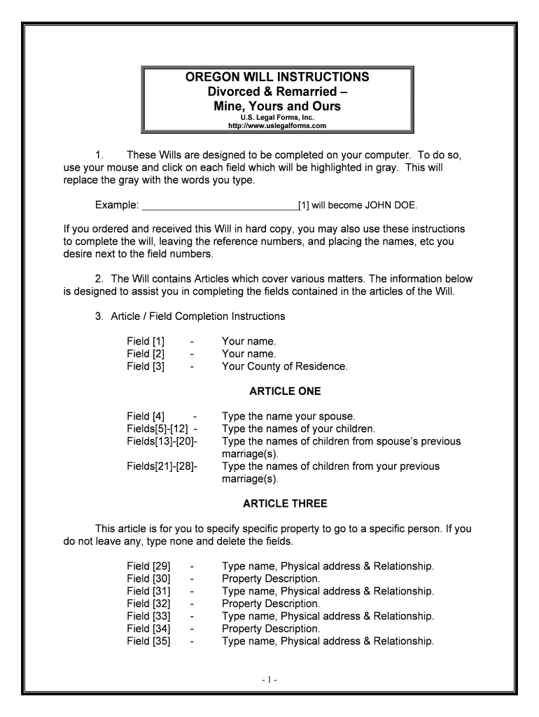 Oregon Probate Forms State SpecificUS Legal Forms Fill Out And Sign