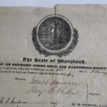 Orphans Court Antique Document 1835 Baltimore County State Etsy