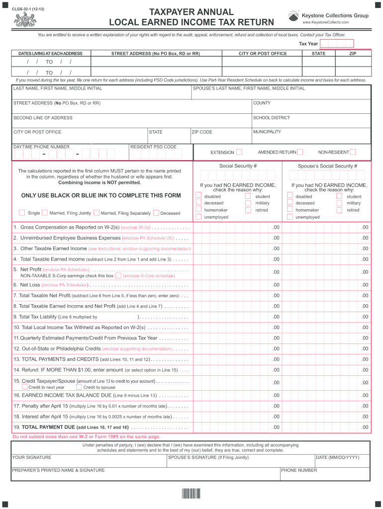 PA DCED CLGS 32 1 2013 Fill Out Tax Template Online US Legal Forms