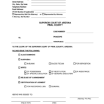 Praecipe Pinal County Clerk Of The Superior Court Form Fill Out And