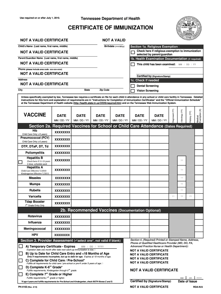 Printable Immunization Records Texas Printable World Holiday