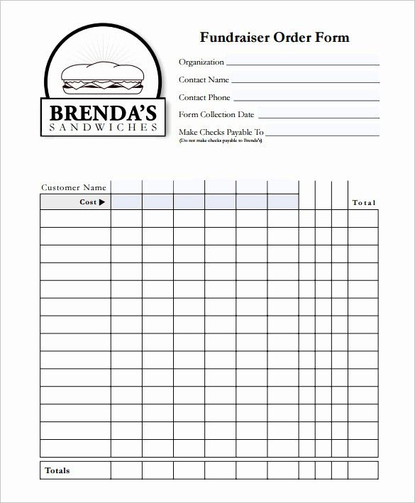 Printable Lunch Order Form Template Printable Templates