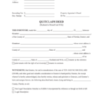 Printable Quit Claim Deed Form Florida Printable Forms Free Online