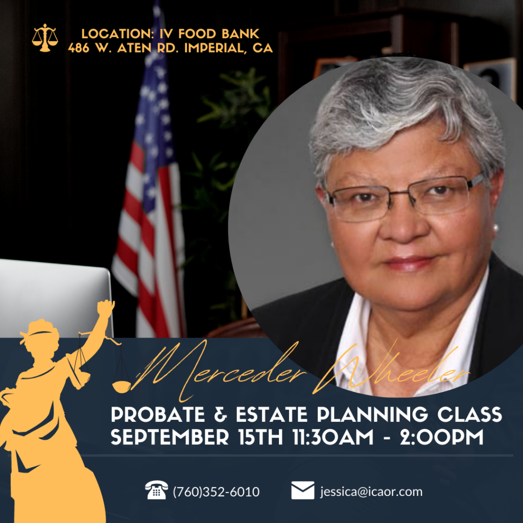 Probate And State Planning Imperial County Association Of REALTORS 