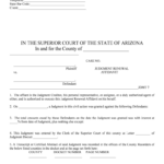 Proof Of Delivery Or Mail Of Superior Court Maricopa County Form Fill