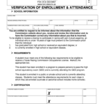 Proof Of School Enrollment Form Fill And Sign Printable Template