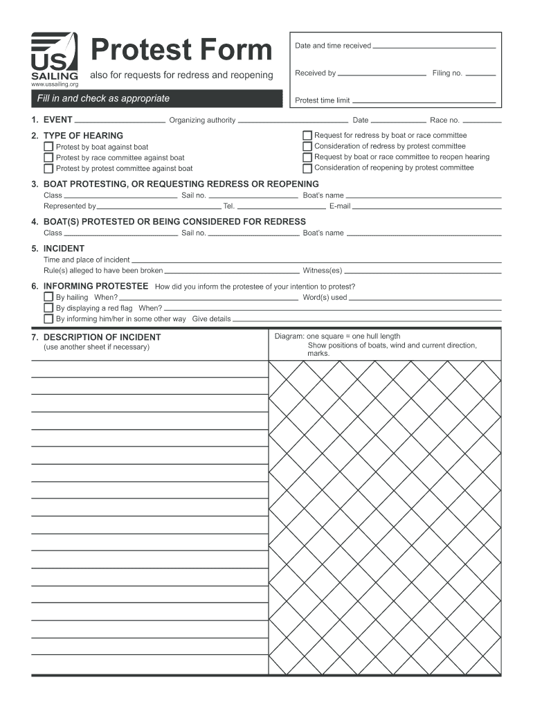 Protest Form Fill Out Sign Online DocHub