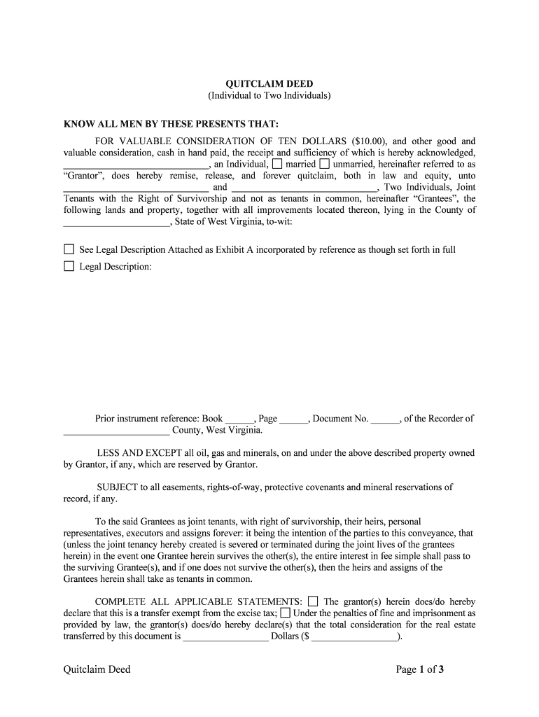 Quit Claim Deed Arapahoe County Form Fill Out And Sign Printable PDF