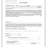 Quit Claim Deed Fillable Form Printable Forms Free Online