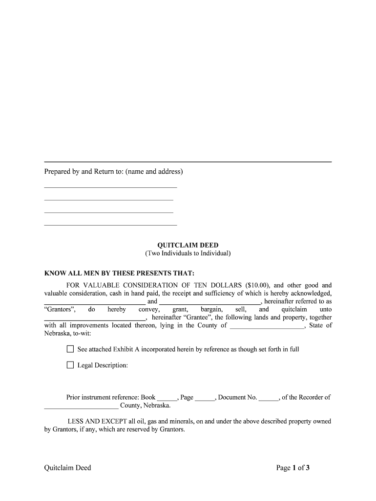 Quit Claim Deed Shelby County Register Form Fill Out And Sign 