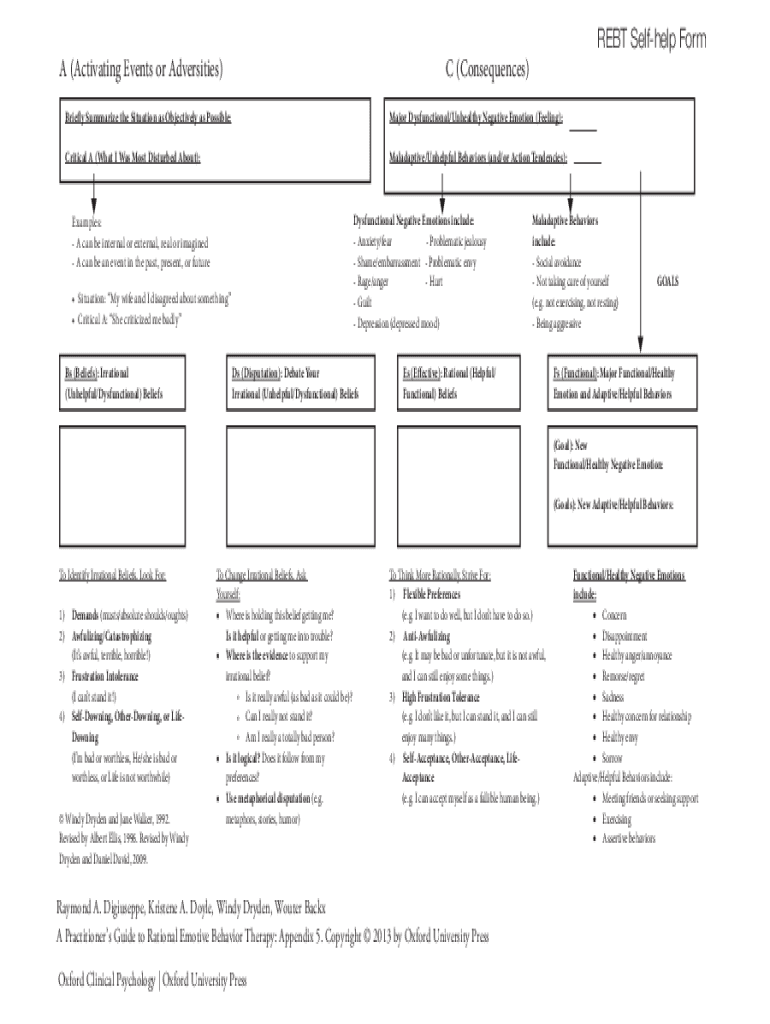 Rebt Self Help Form Fill Out Sign Online DocHub