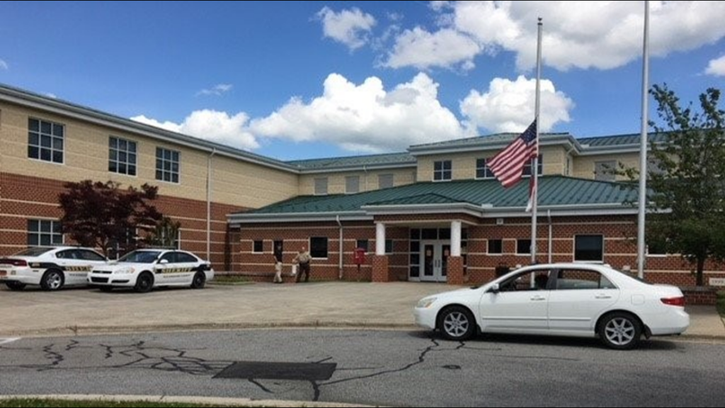 Rockingham County Middle School On A Secure Perimeter After Social 