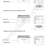 Sales And Use Tax Return Form Dekalb County Printable Pdf Download