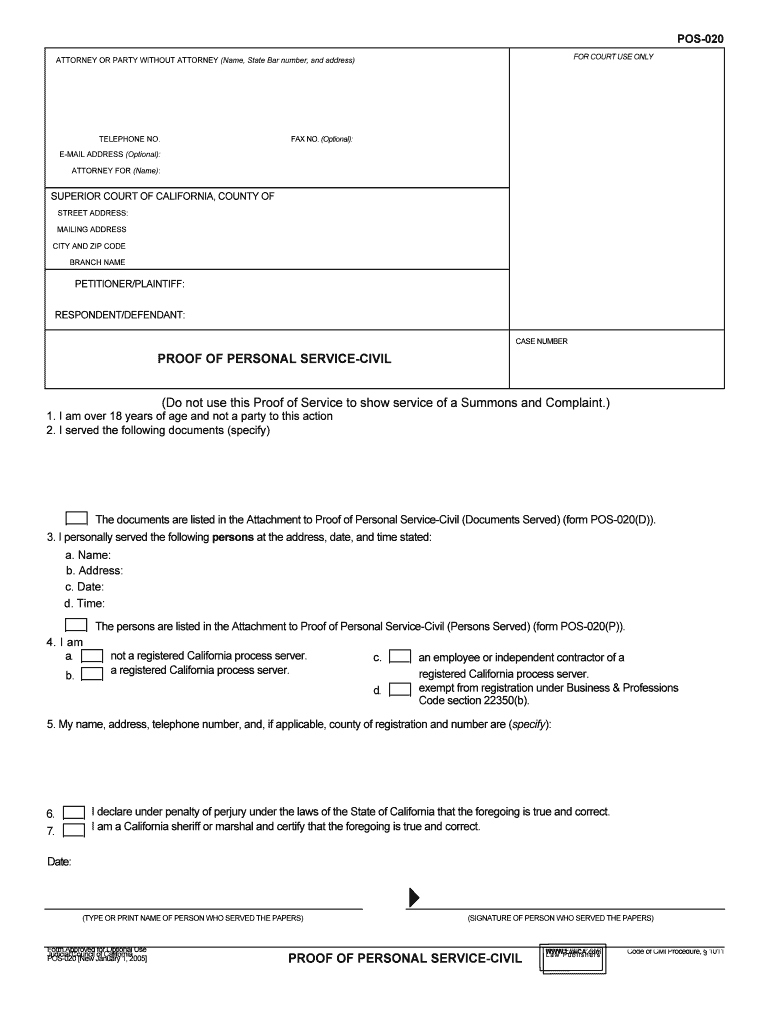 SHC CIV 05 Orange County Superior Court Form Fill Out And Sign