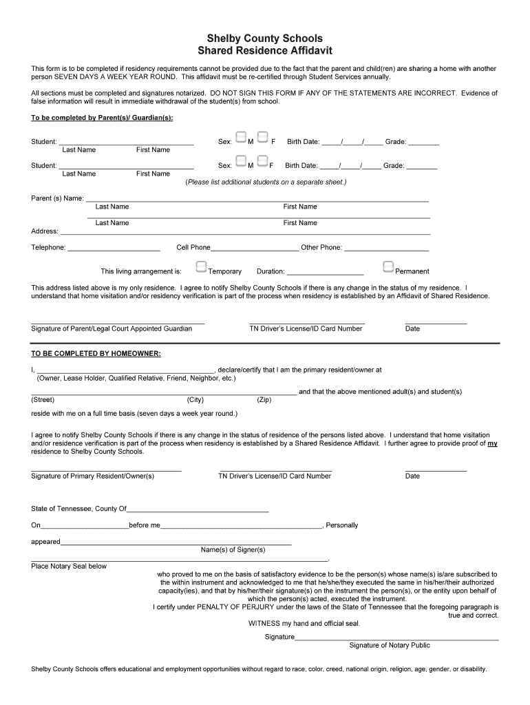 Shelby County Affidavit Search Fill Online Printable Fillable 
